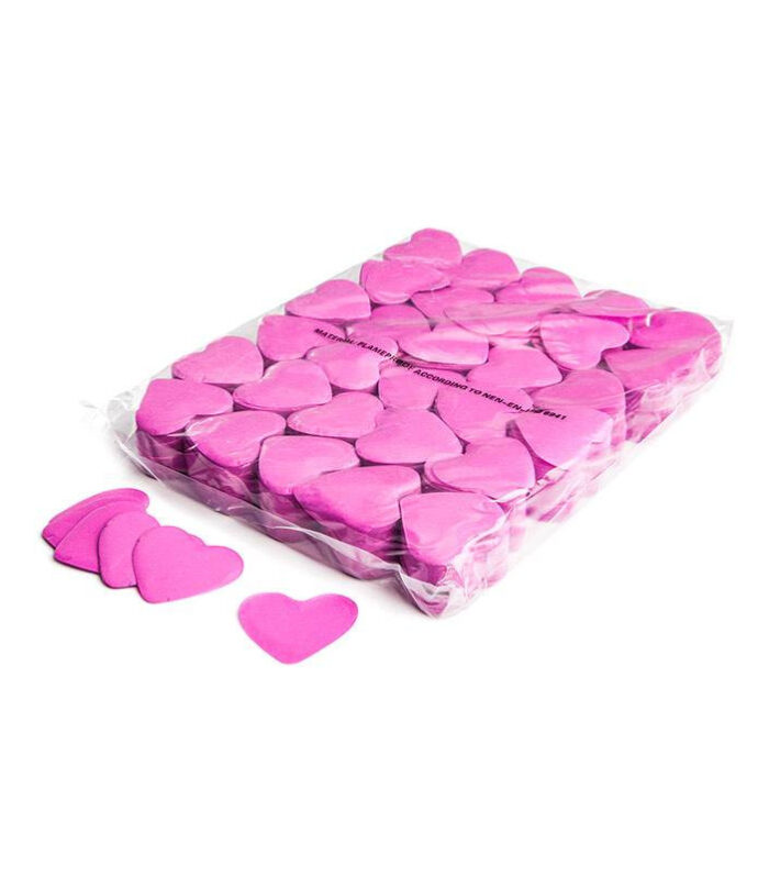 TCM FX - Lassú esésű Konfetti Szív Ø 55mm - Rózsaszín - 1 kg